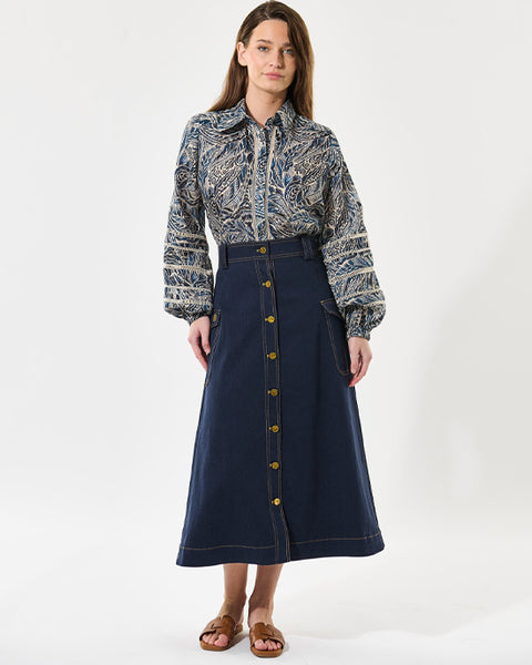 Sioma Linen Blouse Delamere