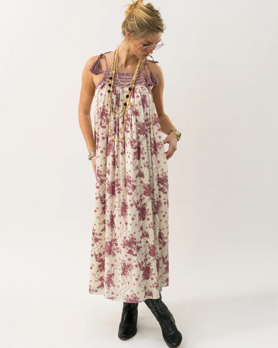 Ango Maxi Dress Flower Print