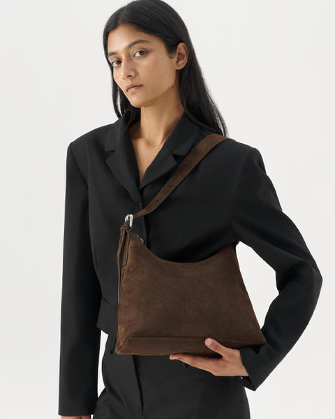 Bari Suede Bag Coffee