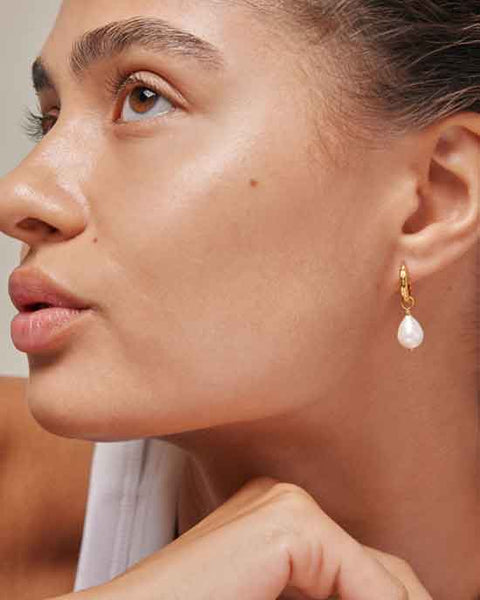 Significant Pearl Hoops