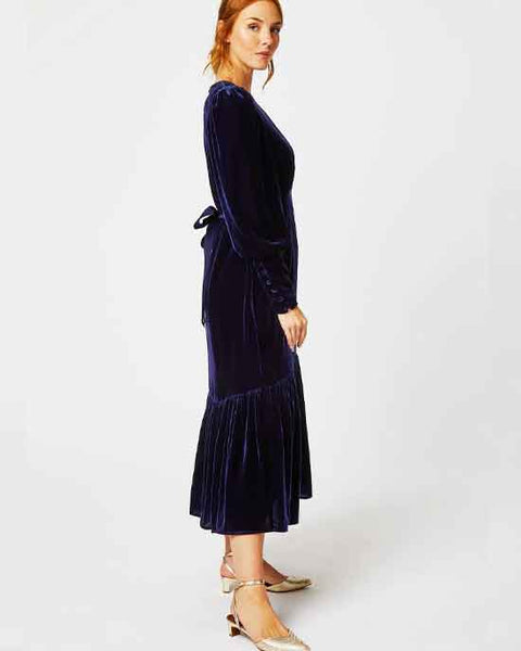 Esmee Velvet Dress Navy