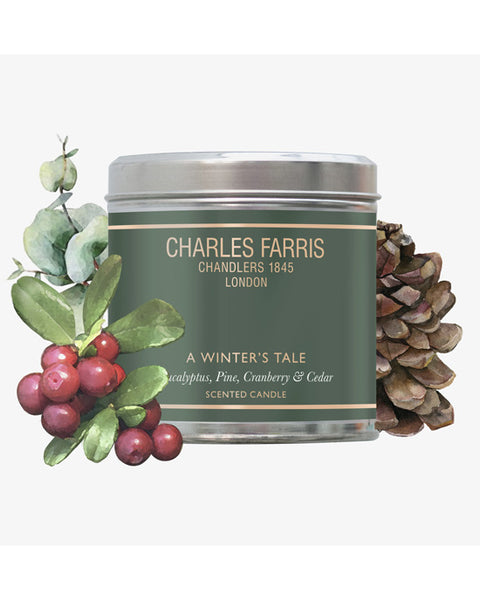 Charles Farris Tin Candle Evergreen