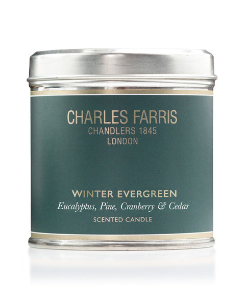 Charles Farris Tin Candle Evergreen