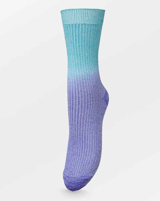 Gradiant Glitter Sock Royal Blue