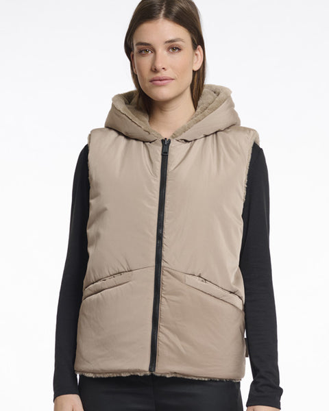 Hiddo Reversible Gilet Toffee