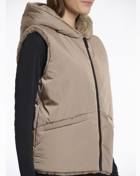 Hiddo Reversible Gilet Toffee