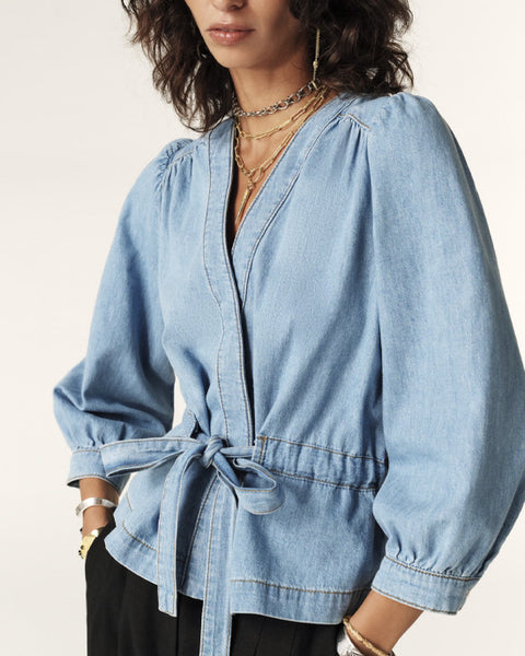 Lavina Denim Top