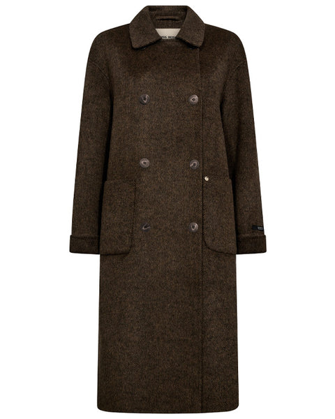 Lucca Barkley Wool Coat Slate Black