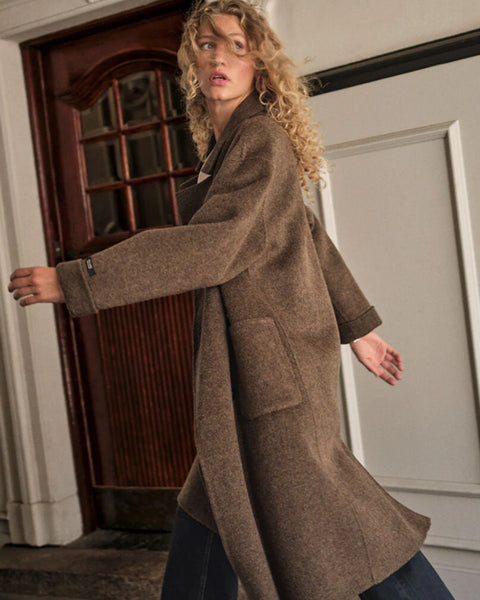 Lucca Barkley Wool Coat Slate Black