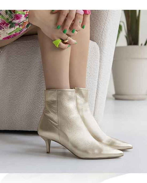 Lugo Ankle Boots Champagne