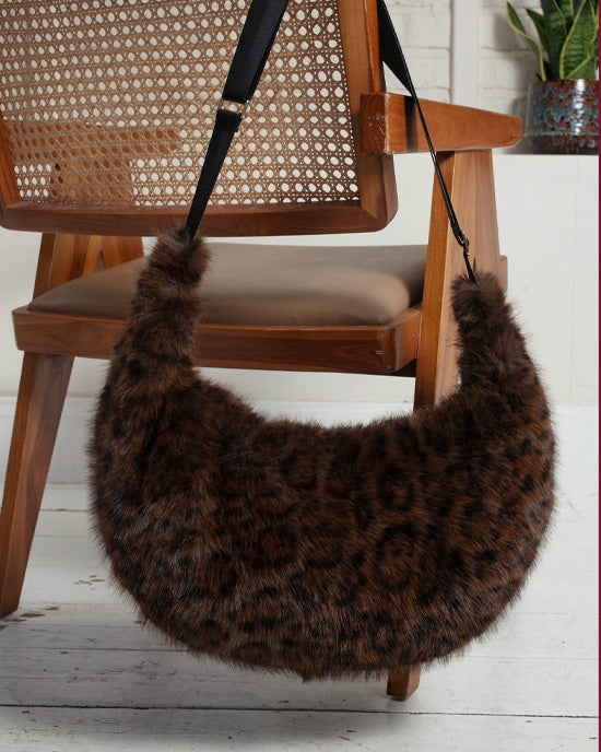 Sasha Slouch Bag Choc Leo