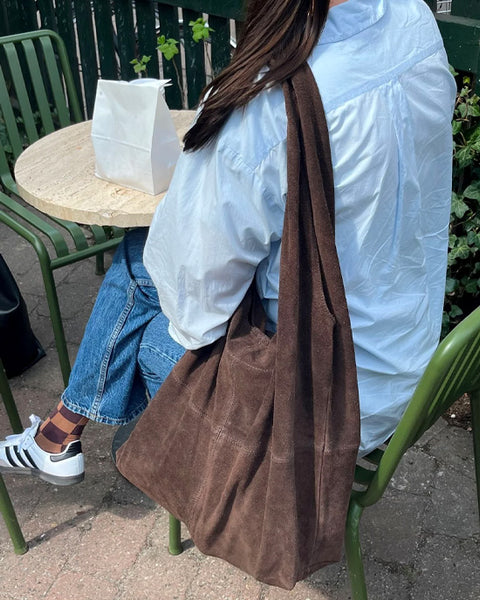 Suede Dalliea Bag Hot Fudge Brown