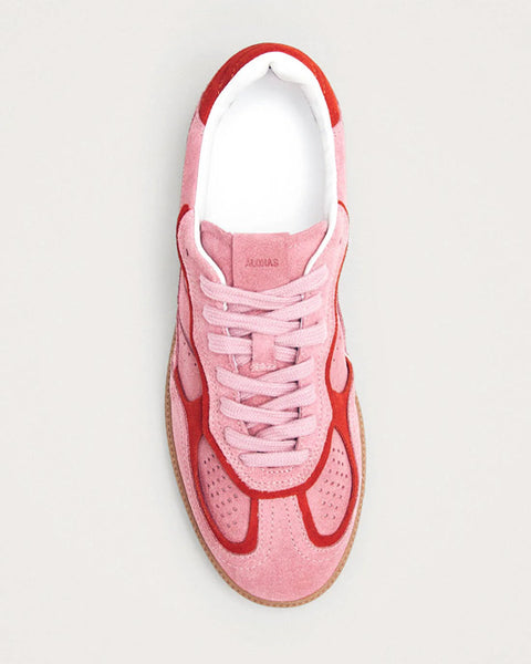 Rife Sea Pink Leather Sneakers
