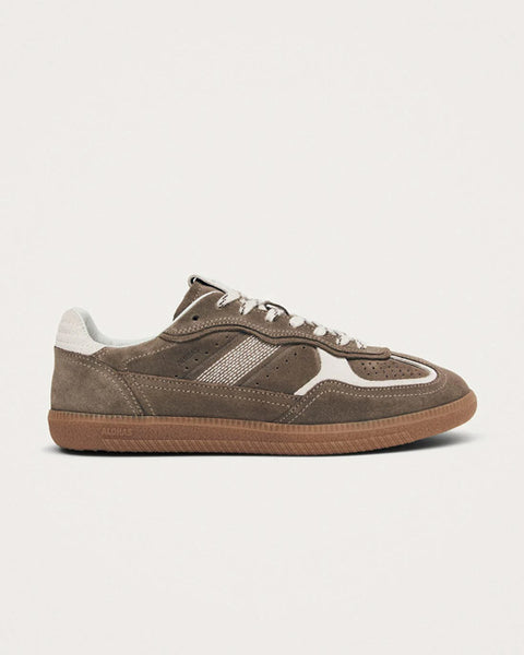 Rife Taupe Leather Sneakers Taupe