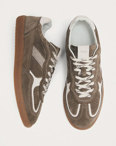 Rife Taupe Leather Sneakers Taupe