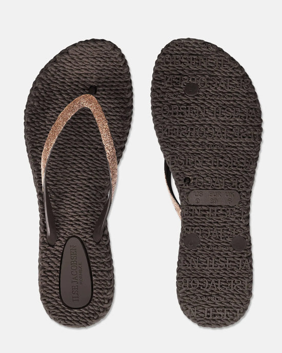 Glitter Flip Flops Prune