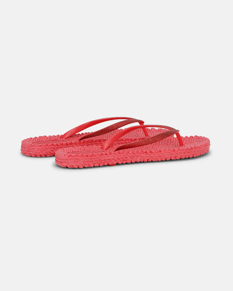 Glitter Flip Flops Raspberry