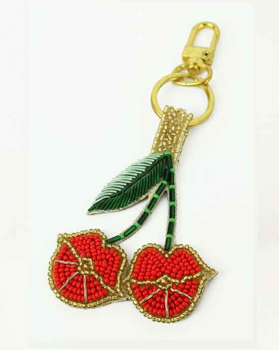Cherry Kiss Key Ring