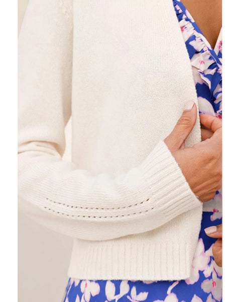 Merino Wool Edge To Edge Cardigan