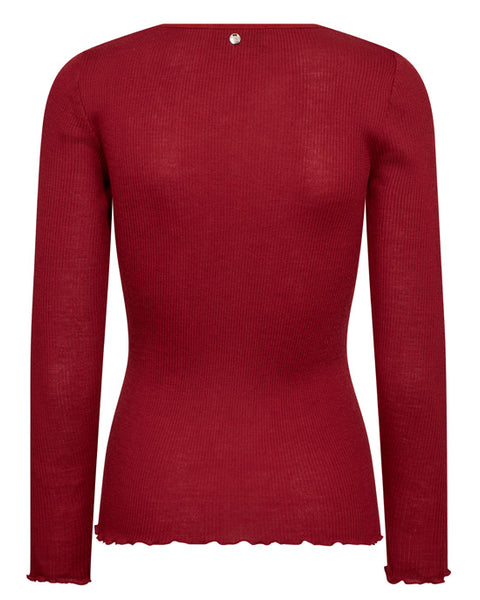Elaine O-LS Seamless Tee Rhythmic Red