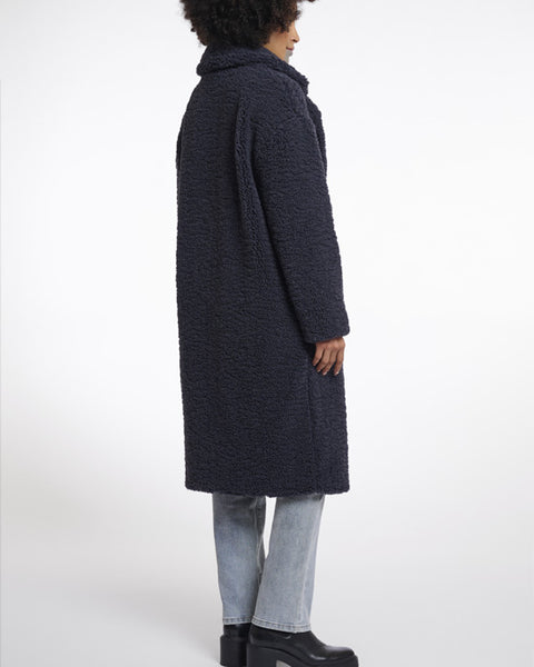 Elicia Teddy Coat Night Grey