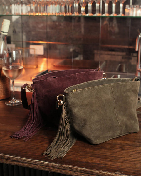 Kingston Tassle Cross Body Bag Olive