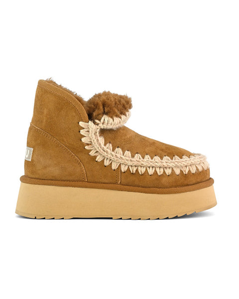 Mini Eskimo Platform Boot Cognac