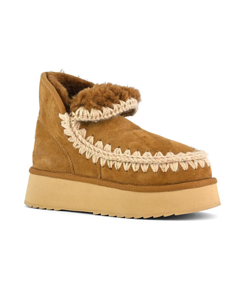 Mini Eskimo Platform Boot Cognac
