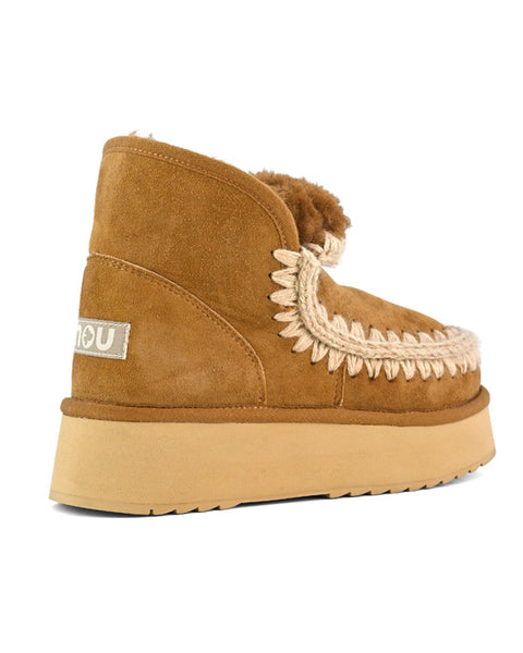 Mini Eskimo Platform Boot Cognac