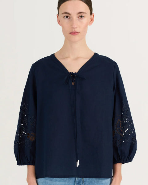 Pina Blouse Midnight Navy