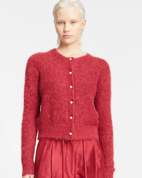 Povilla Cardigan Bordeaux