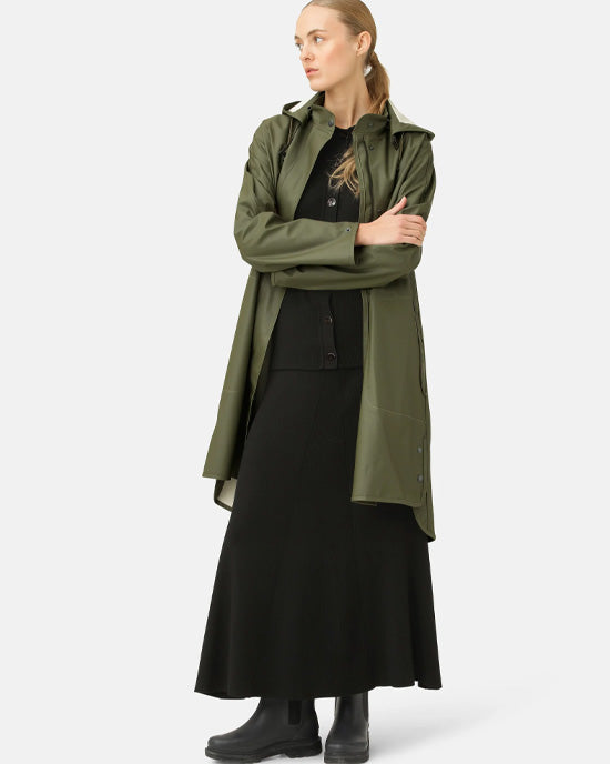 Light A-Line Raincoat Army