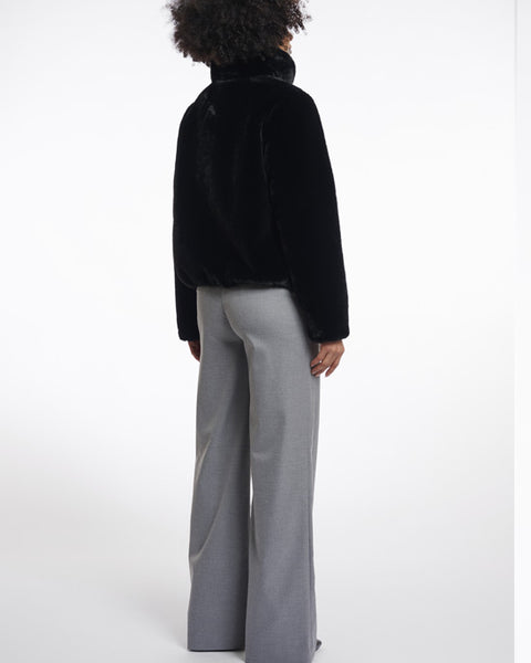 Sallie Faux Faur Jacket Black