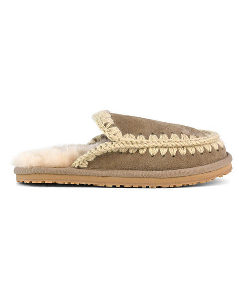 Slipper Eskimo Stitch Elephant Grey