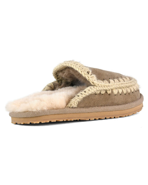 Slipper Eskimo Stitch Elephant Grey