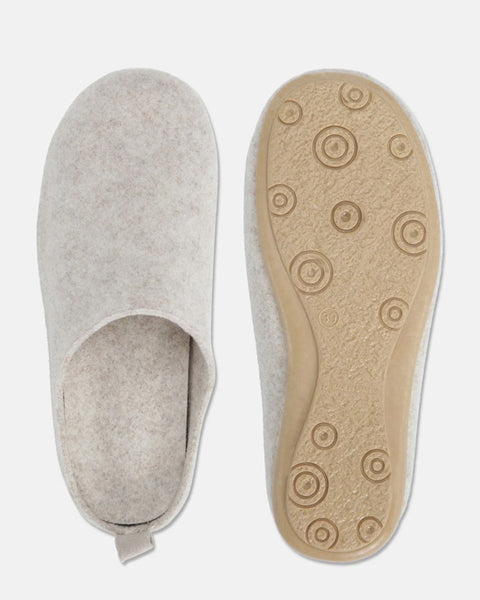 Wool Slip-In Sliders Milk Creme Wheat