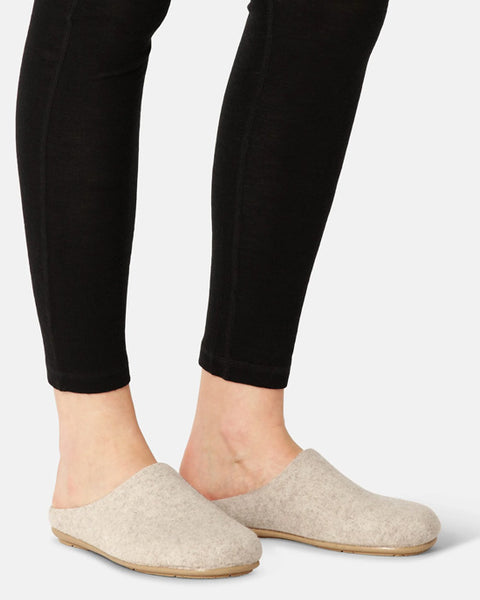 Wool Slip-In Sliders Milk Creme Wheat