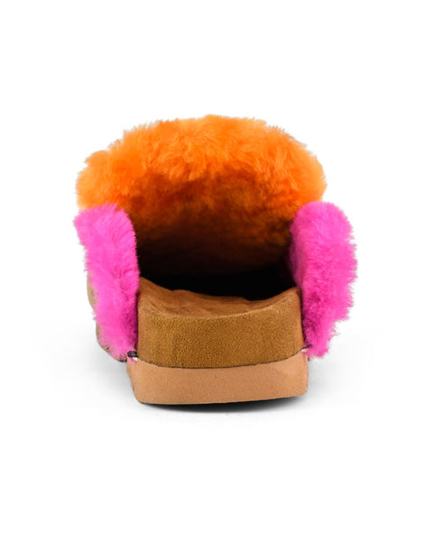 Winter bio overstitching Slipper Cognac