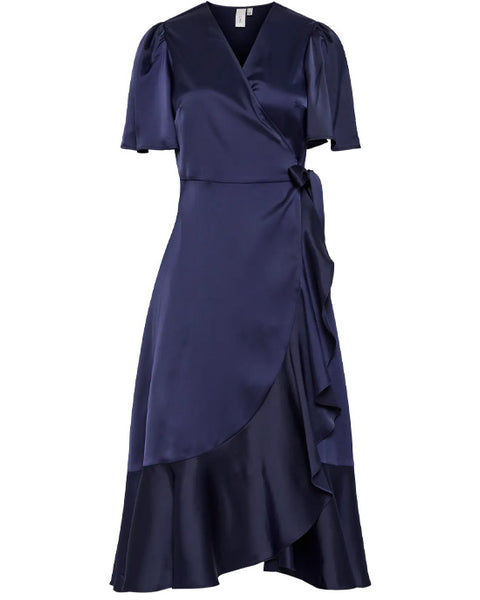 Yasthea Wrap Dress Navy
