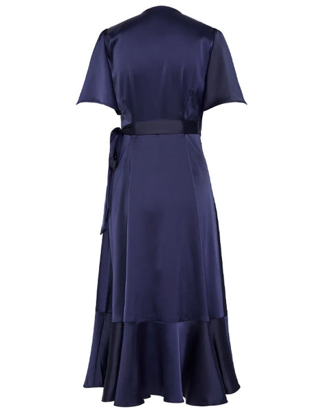 Yasthea Wrap Dress Navy