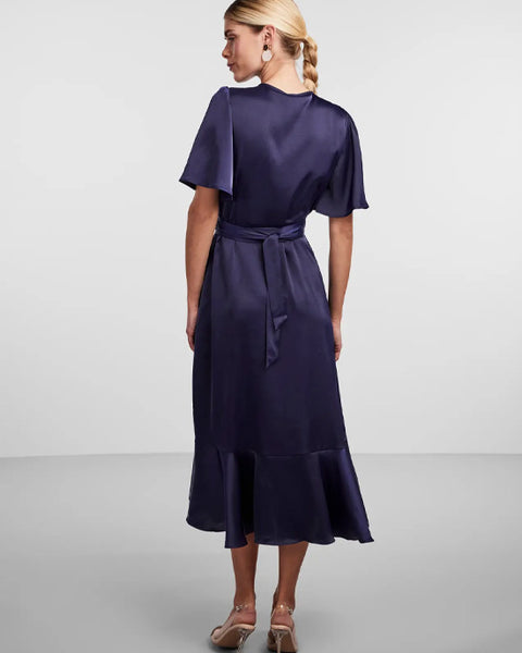 Yasthea Wrap Dress Navy