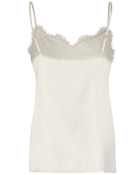 Jade Silk Top Ivory