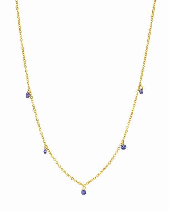 Collier 5 Gouttes Tanzanite