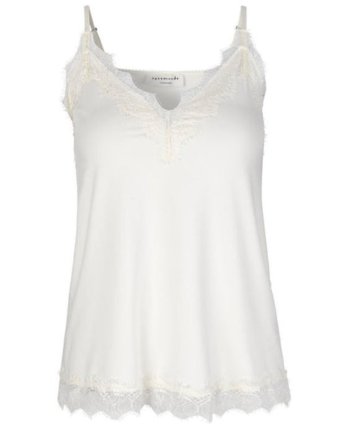 Billie Lace Strap Top Ivory - shopatstocks