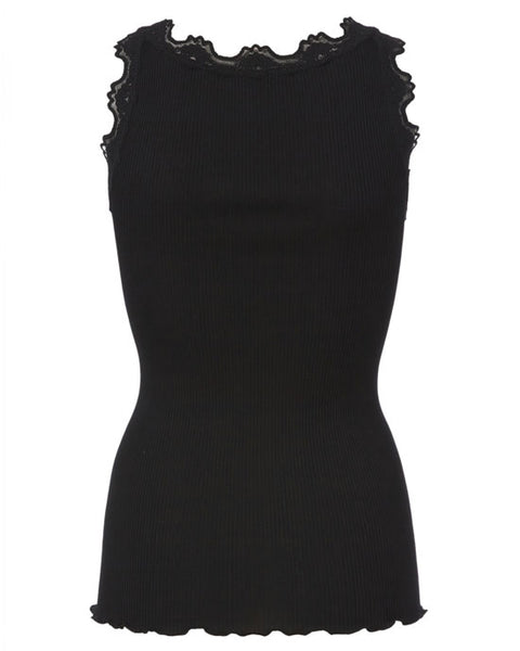 Classic silk top Black - shopatstocks