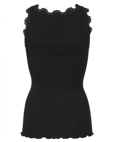Classic silk top Black - shopatstocks