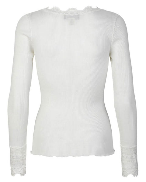Silk Top Long Sleeve New White - shopatstocks