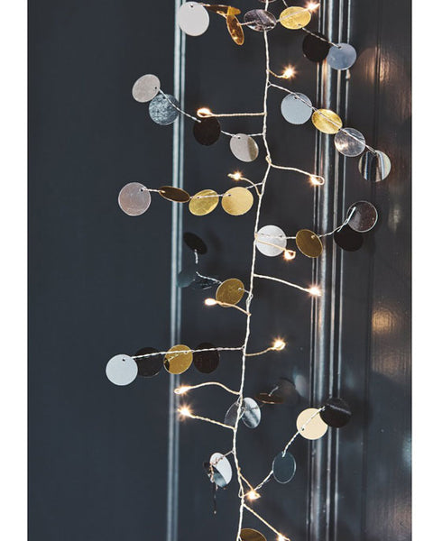 Confetti Gold Fairy Lights (mains) - shopatstocks