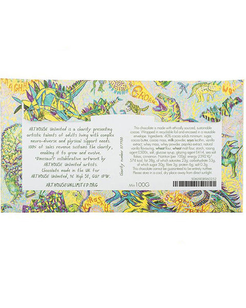 Chocolate Bar Dinosaurs (milk choc, smoky malt crunch, sea salt and cinnamon) - shopatstocks