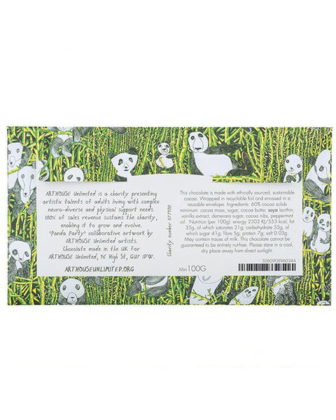 Chocolate Bar Panda (dark choc, mint and crystal crunch) - shopatstocks